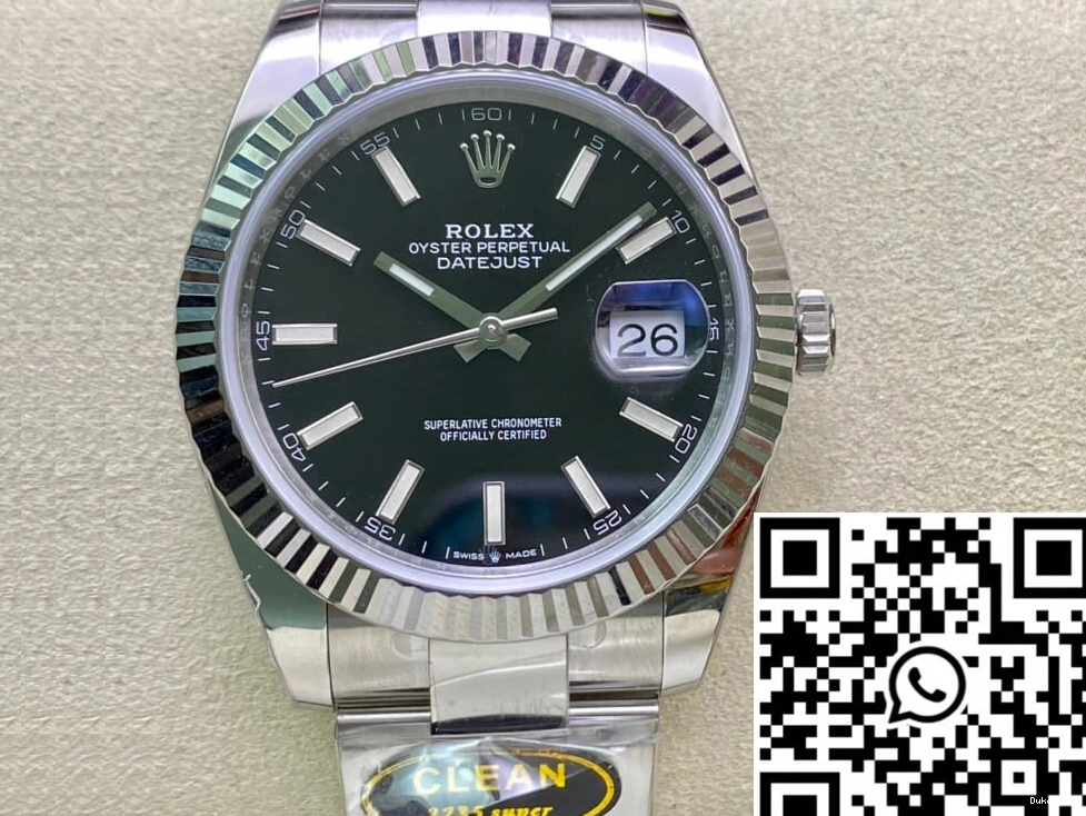 Rolex Factory Dial Datejust M126334-0017 Black Clean 0124